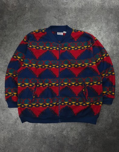 Vintage fleecejacke bomber - fleecejacke,