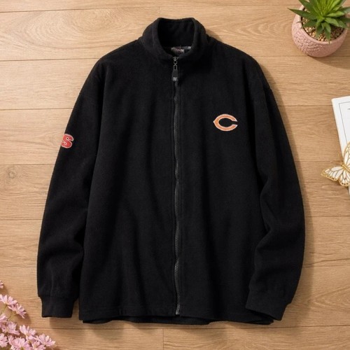 Schwarze fleecejacke nfl - fleecejacke,