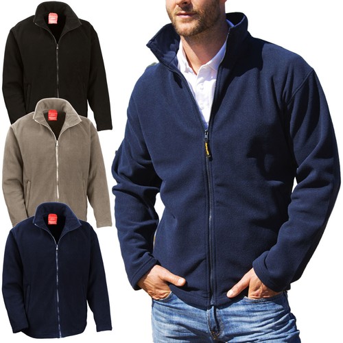 Herren fleece jacke neu uni - herren,